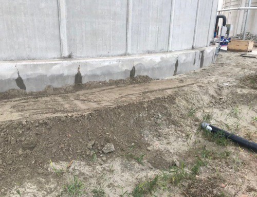 Self-Healing Concrete in wall construction at Evides buffer tank